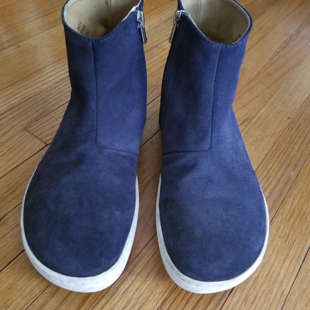 EUC Sz 38 Birkenstock Navy Blue Ankle Boots - Picture 4 of 8